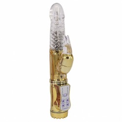 Vibrador Rotativo Jack Rabbit Metálico com 36 Vibrações - Ultra Potente