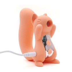 Massageador em Silicone com pulsação Formato Esquilo Miss U