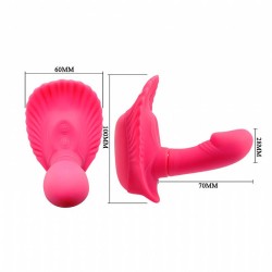 Vibrador Silicone Com vibro controle remoto