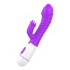 Vibrador Recarregável com Estimulador de Clitóris com 10 Vibrações