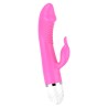 Vibrador com Estimulador de Clitóris feito em silicone