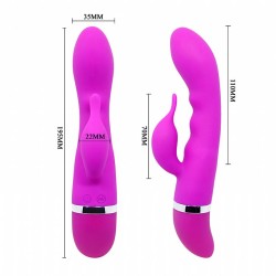 Vibrador Dolphin Hilda em Puro Silicone Dupla Estimulação