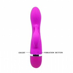 Vibrador Dolphin Hilda em Puro Silicone Dupla Estimulação