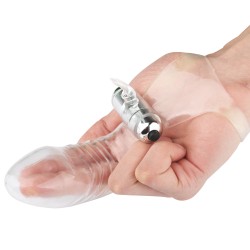 Capa Dedo Estimulador Clitoriano e Cápsula Vibratória com 10 vibrações
