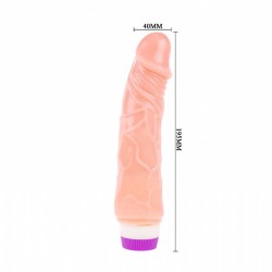 Pênis Realístico com Vibro em Silicone 17 x 3,5 cm