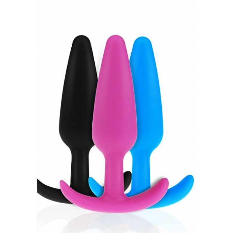 Plug Anal Cônico com Alça em Silicone