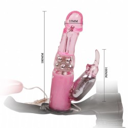 Vibrador Rotativo Jack Rabbit 7 Vibrações com Cinta