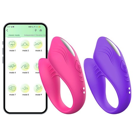 Vibrador de Casal com APP Ela