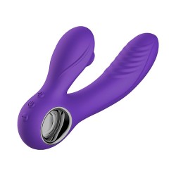 Vibrador de Ponto G e Clitóris com Estimulador