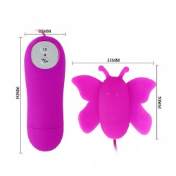 Vibrador Bullet Borboleta Silicone Cirúrgico com 12V