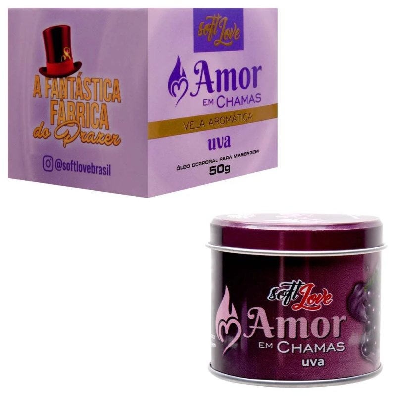 Vela Aromática Uva Amor em Chamas 50G