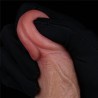 Pênis Dupla Densidade 18,5x3,7 cm Dual Layered Platinum Silicone Cock