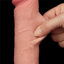 Pênis Realístico 20x3,8 cm - Sliding Skin Dual Layer Dong Flesh