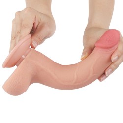 Pênis Realístico 20x4 cm - Sliding Skin Dual Layer Dong Flesh