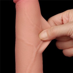 Pênis Realístico 20x4 cm - Sliding Skin Dual Layer Dong Flesh