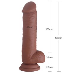 Pênis Realístico com Rotação - 15,3 X 4,0 cm - Recarregável - Aphrodisia