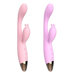 Vibrador de Ponto G e Clitóris com Aquecimento