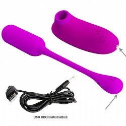 Vibrador de Ponto G e Clitóris 2 em 1 Curupira